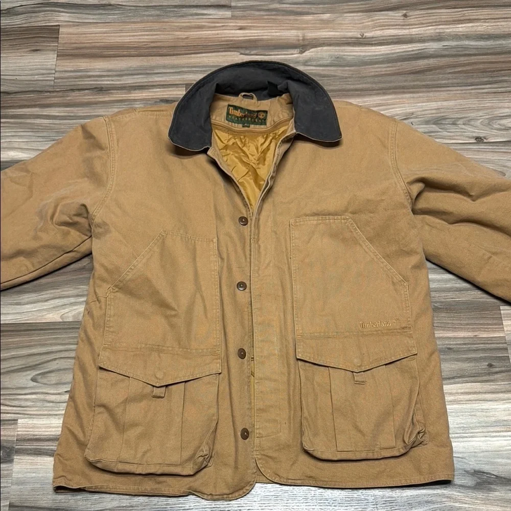 Vintage Y2K Timberland Weathergear Button Up Jacket Men's XL Double Lined Thick